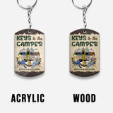 Keys To The Camper - Personalized Camping Keychain