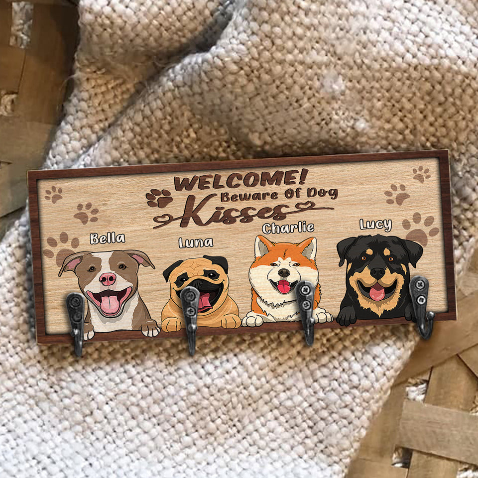 Let’s Go For A Walk - Personalized Dog Key Rack