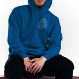 Custom Line Art - Personalized Sibling Embroidered Hoodie