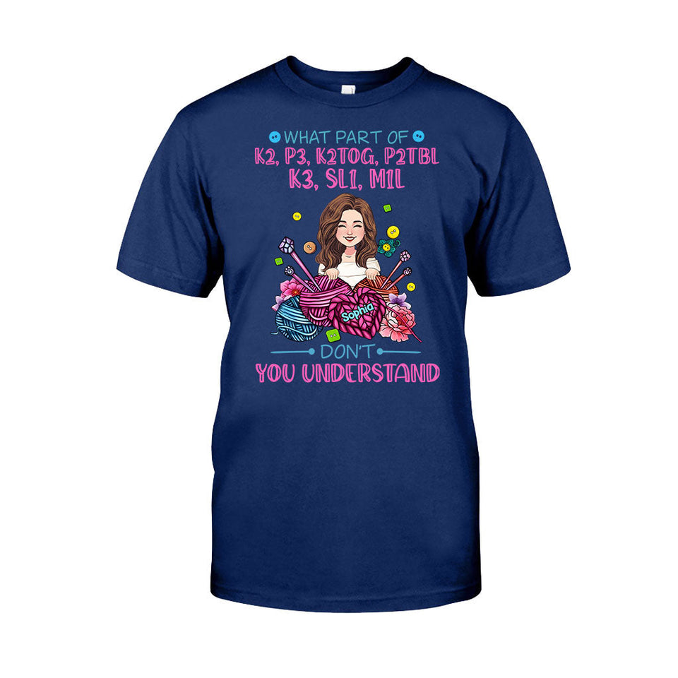 Don't You Understand - Personalized Knitting T-shirt And Hoodie