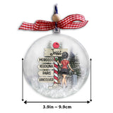 Love Travelling - Personalized Travelling Snow Globe Ornament