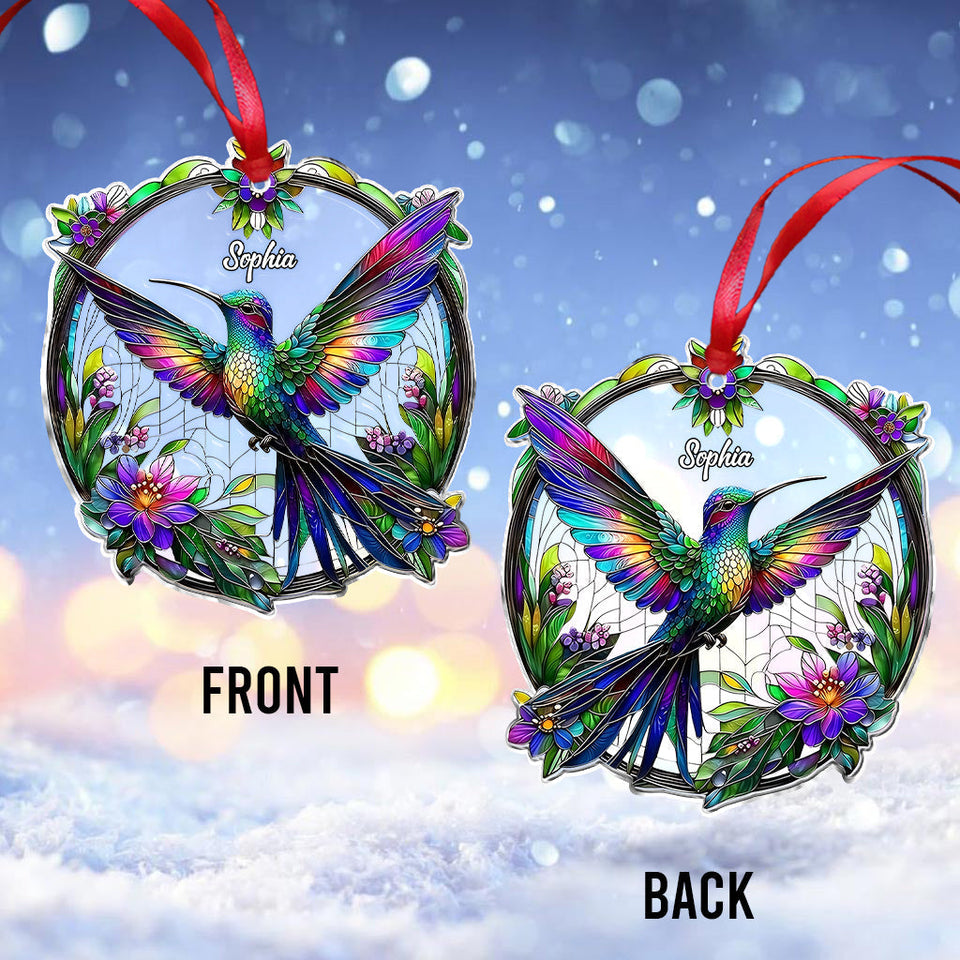 Beatiful Hummingbird - Personalized Hummingbird Ornament