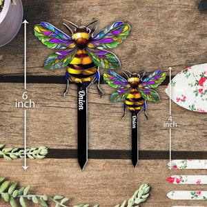 Stunning Hummingbird, Bee, Butterfly... - Personalized Gardening Plant Marker Stake
