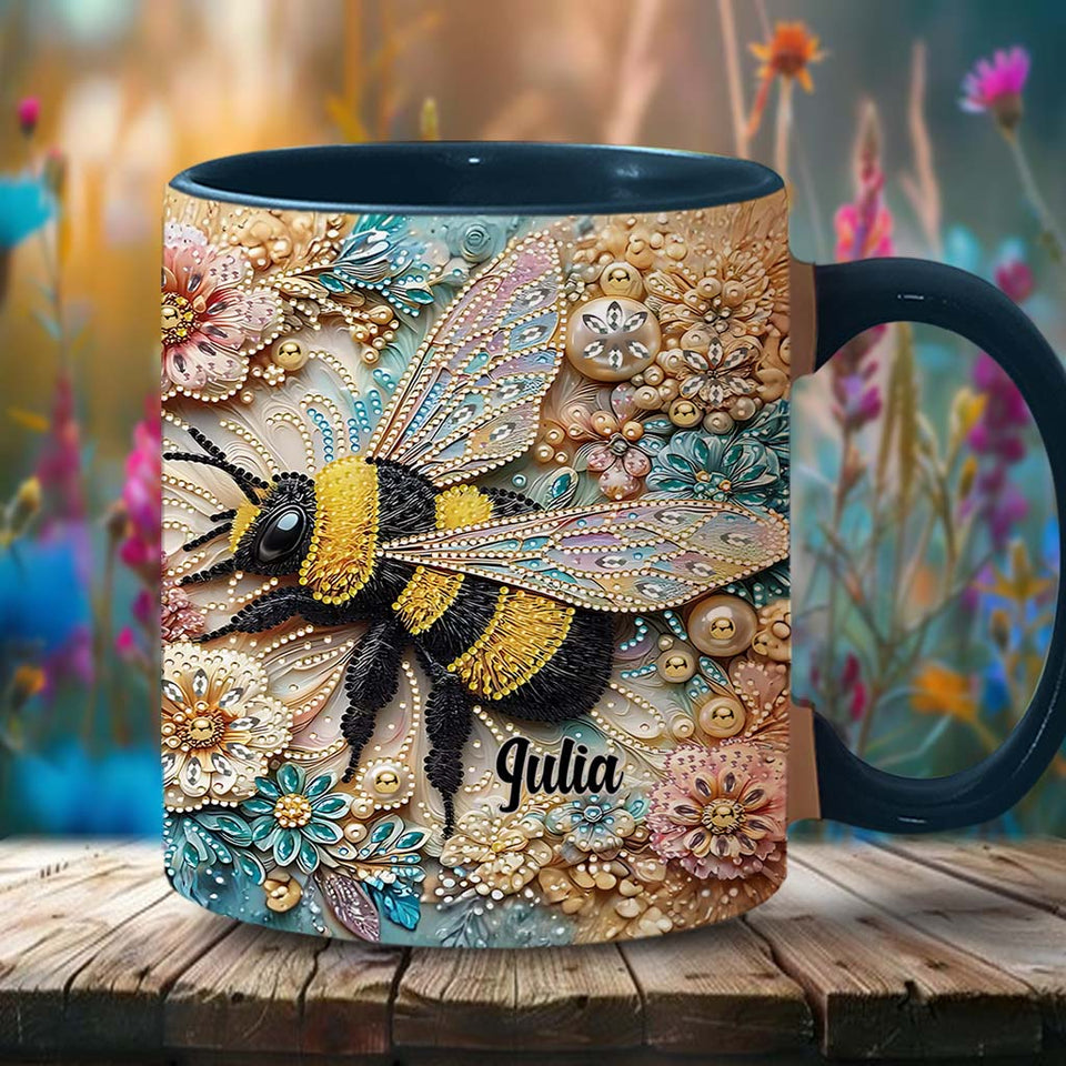 Sparkling Insect - Personalized Gardening Accent Mug