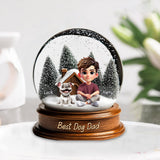 Best Dog Dad/ Mom - Personalized Dog Custom Shaped Acrylic Plaque