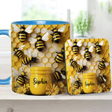Gardening Stunning Bee - Personalized Gardening Accent Mug
