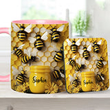 Gardening Stunning Bee - Personalized Gardening Accent Mug