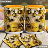 Gardening Stunning Bee - Personalized Gardening Accent Mug