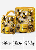 Gardening Stunning Bee - Personalized Gardening Accent Mug