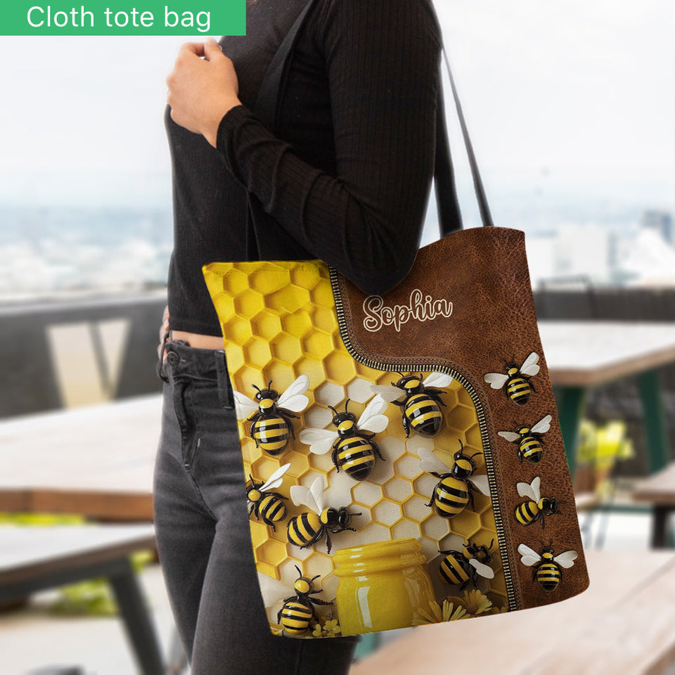 Stunning Bee - Personalized Gardening Tote Bag