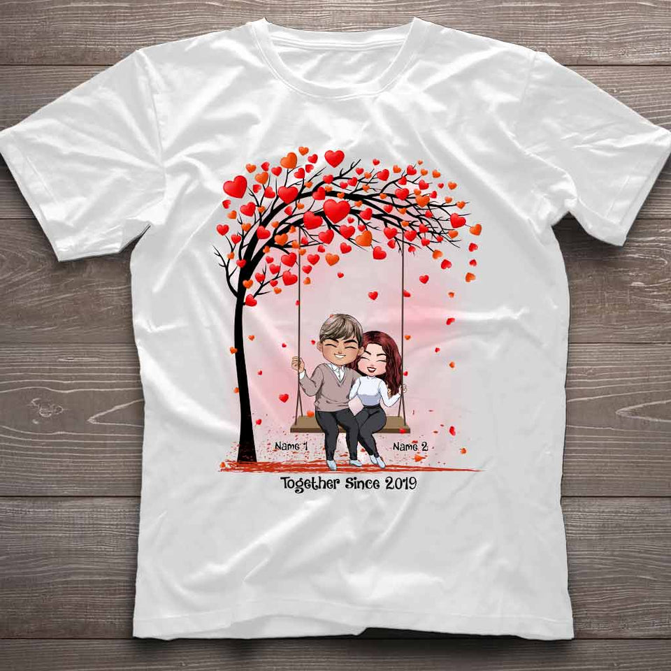 Together - Personalized Couple T-shirt and Hoodie