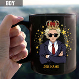 Only A King And Only A Queen - Personalized Couple Mug