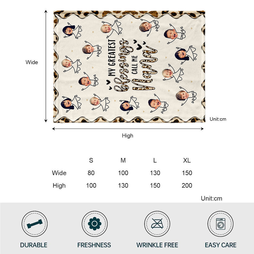 My Greatest Blessing - Personalized Mother's Day Mother Blanket