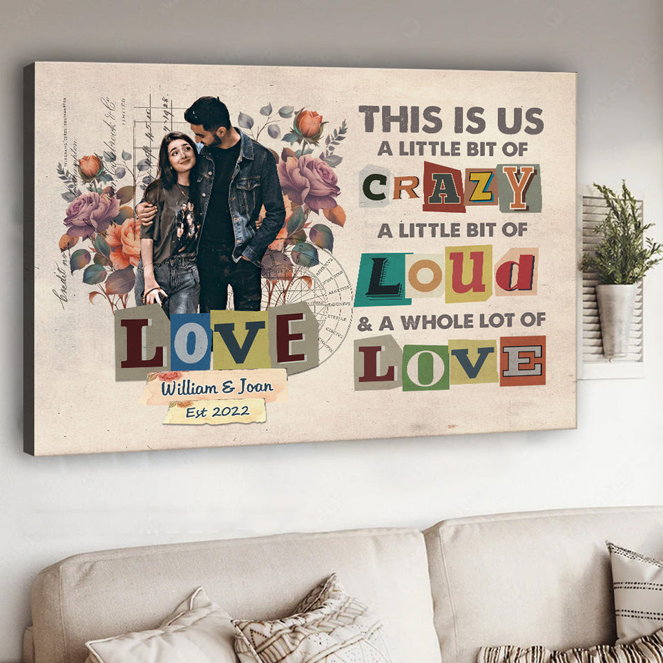 This Is Us - Personalized Couple Couple Canvas And Poster