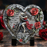 From Our First Kiss - Personalized Couple Heart Shaped Stone