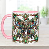 Stunning Butterfly - Personalized Butterfly Accent Mug