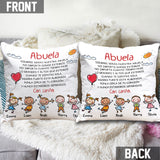 Grandma Spanish - Personalized Mother's Day Grandma Throw Pillow