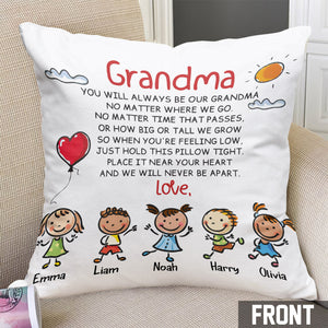 Grandma Spanish - Personalized Mother's Day Grandma Throw Pillow