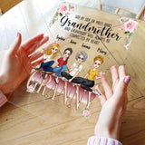 Grandmother And Grandkids - Personalized Mother's Day Grandma Transparent Acrylic Plaque