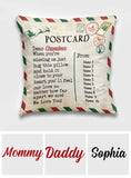 Postcard To Grandma - Personalized Mother's Day Grandma Throw Pillow