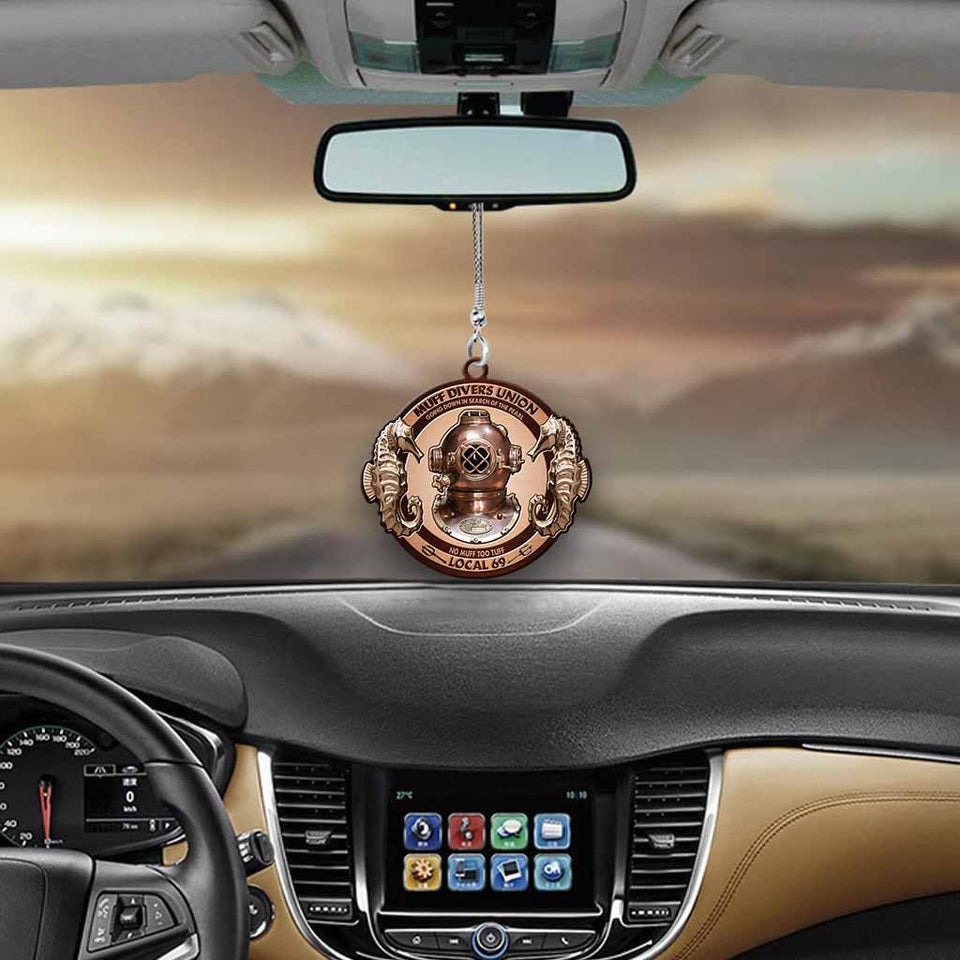 Muff Diver's Union 69 - Scuba Diving Car Ornament (Printed On Both Sides)