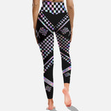 When It Gets Hot - Racing Cross Tank Top and Leggings
