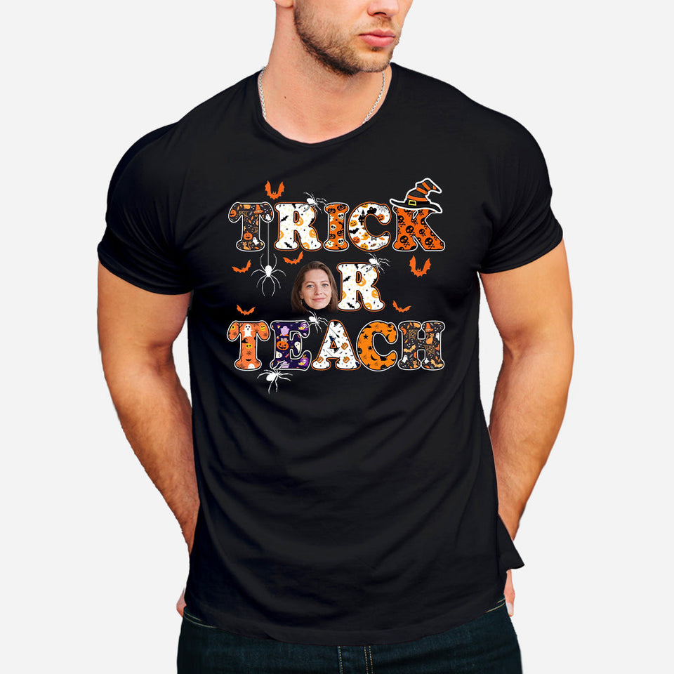 Treat Or Teach - Personalized Teacher T-shirt and Hoodie