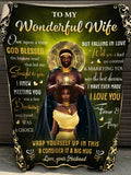 My Wonderful Wife Couple Blanket 0124