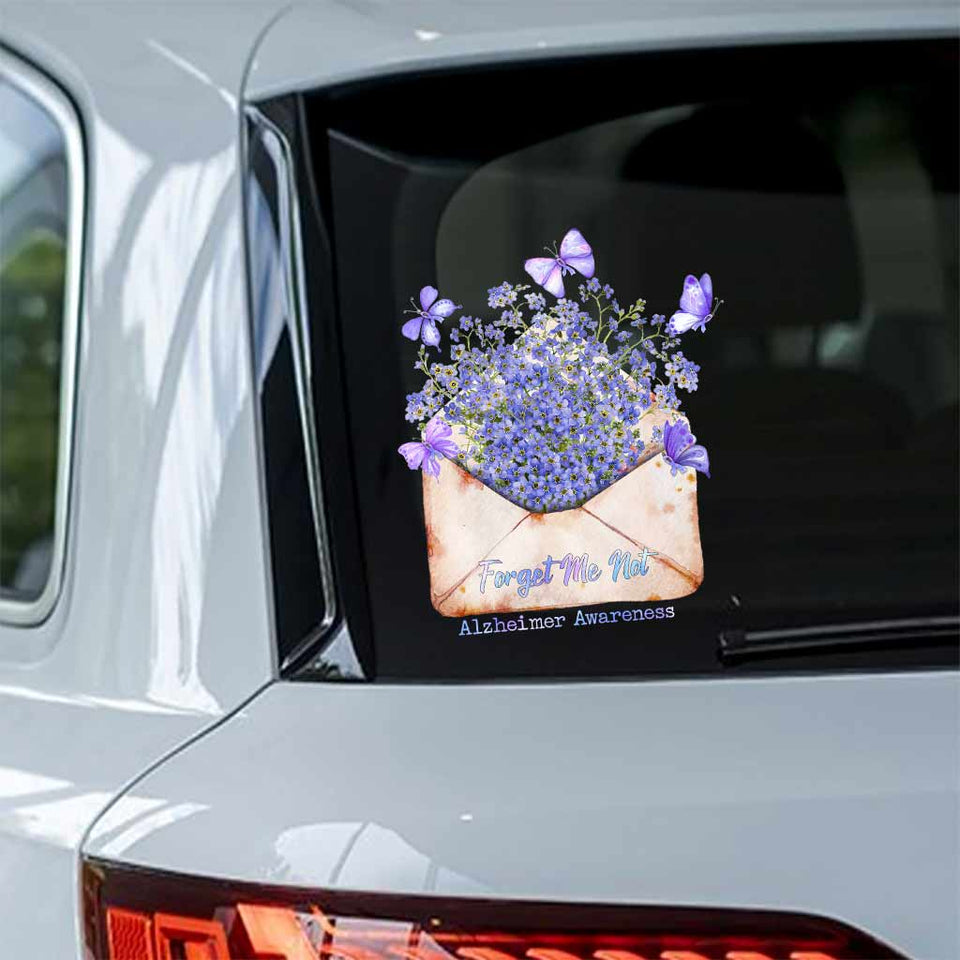 Ne m'oubliez pas - Autocollant de sensibilisation à la maladie d'Alzheimer (intégral)
