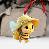Cute Baby Bee - Personalized Kid Ornament