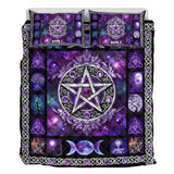 Mystical Pentacle - Personalized Witch Quilt Set