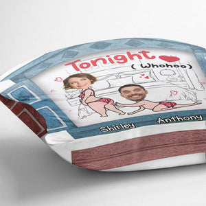 Tonight - Personalized Couple Throw Pillow