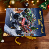 Monster Crusher - Personalized Kid Folded Advent Calendar With Ornaments