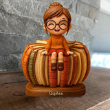Just A Girl Who Loves Reading - Personalized Book Custom Shaped Wood Plaque