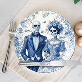 Jusqu'à ce que la mort nous sépare - Assiette ronde en céramique personnalisée pour couple