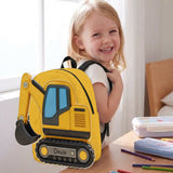 Kids Love Excavator, Unicorn, Capybara, Dinosaur - Personalized Kid Changeable Leather Patch Backpack