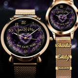 You & Me We Got This - Personalized Couple Women Hand Watch With Strap Charms