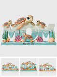 Mama Turtle - Personalized Mother Custom Shaped Acrylic Plaque