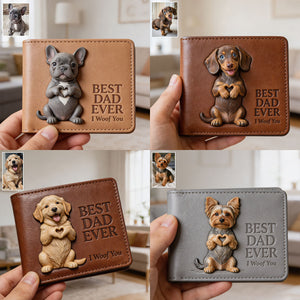 Custom Any Photo - Personalized Dog Leather Wallet