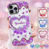 Grandma's Mom's Sweethearts - Personalized Grandma Full Print Phone Case