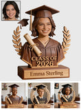 Class Of 2026 - Personalized Graduation Custom Shaped Wood Plaque