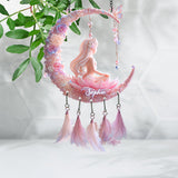 Yoga Lover - Personalized Yoga Window Hanging Suncatcher With Custom Charms