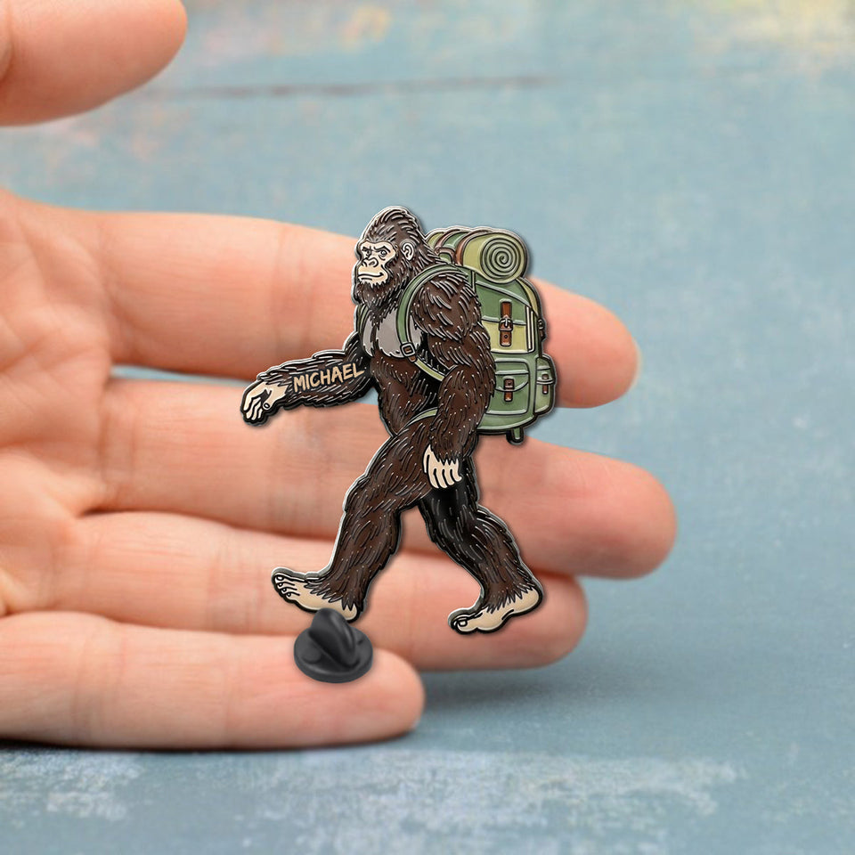 Sasquatch - Personalized Hiking Pin