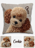 Cute Poodles - Personalized Poodles Throw Pillow