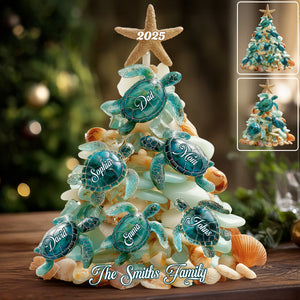 Merry Christmas - Personalized Family Custom Shaped Acrylic Plaque