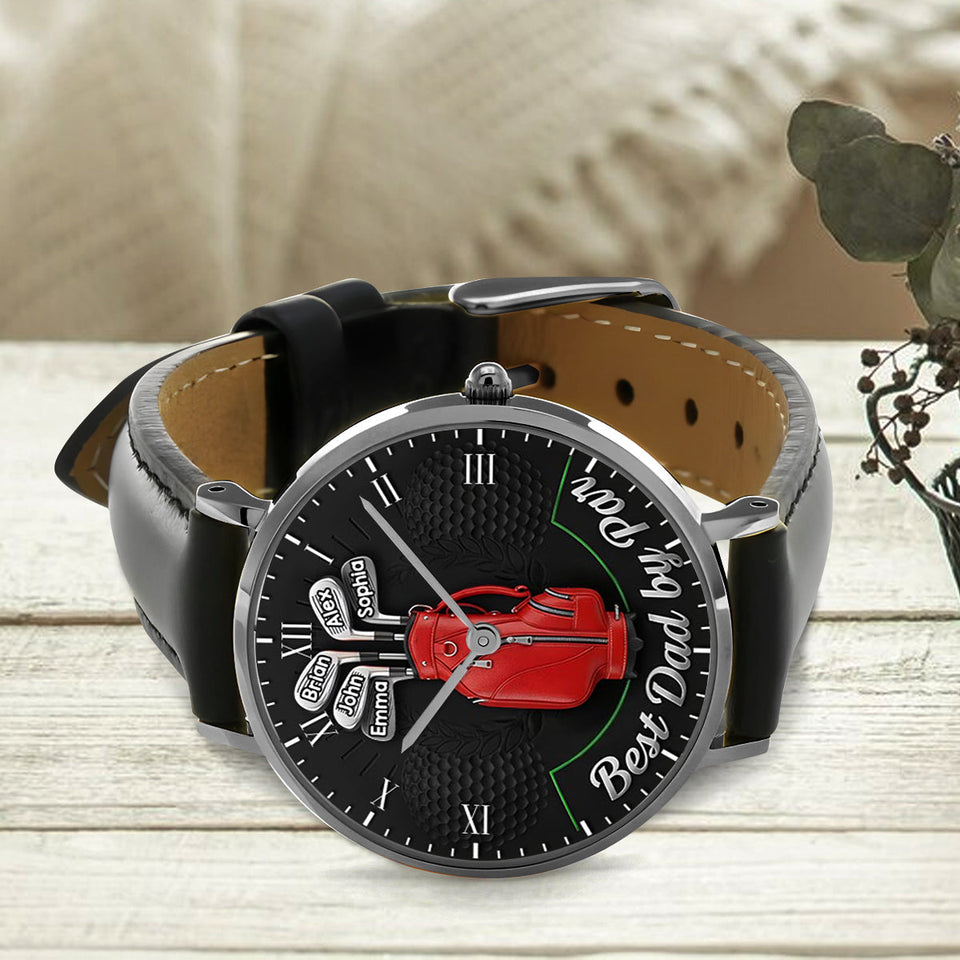 Best Dad By Par - Personalized Golf Hand Watch