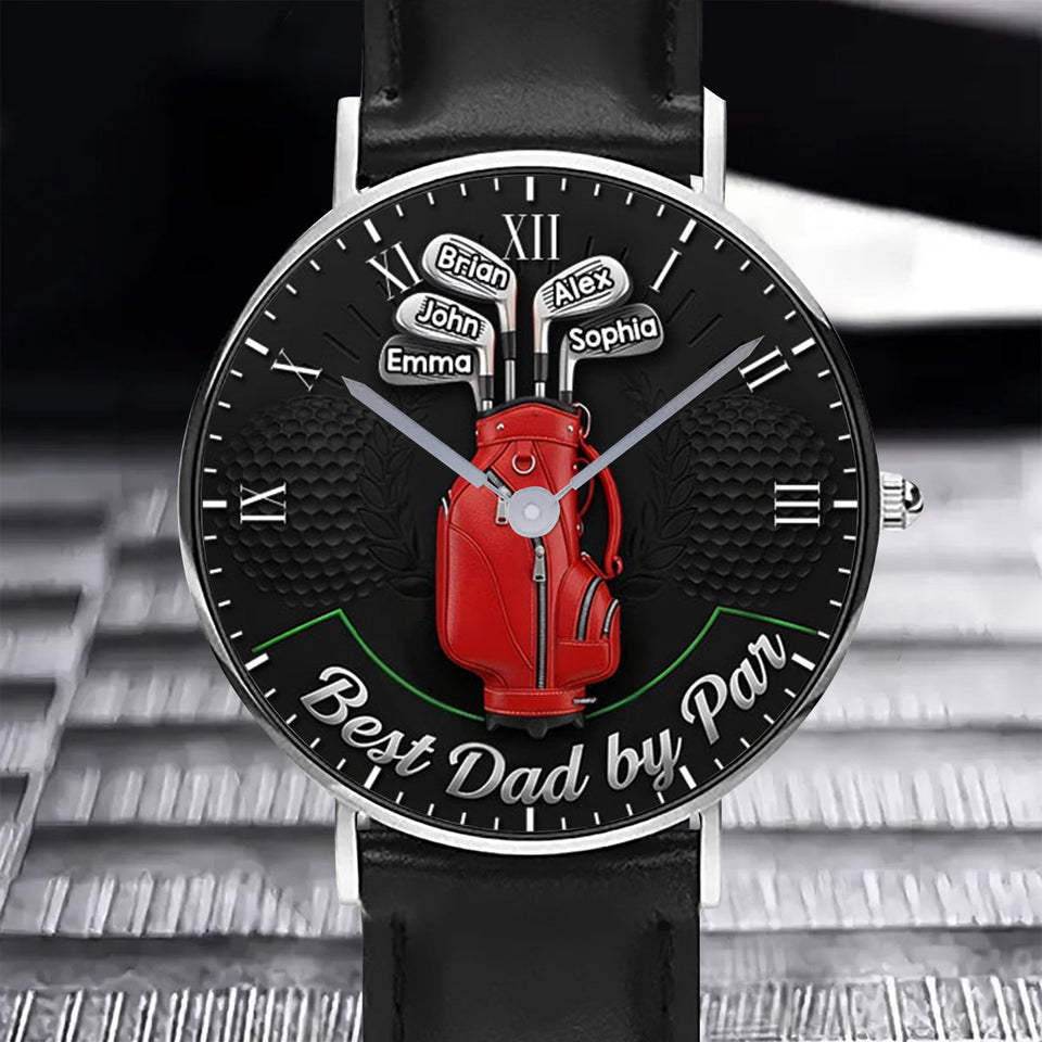 Best Dad By Par - Personalized Golf Hand Watch