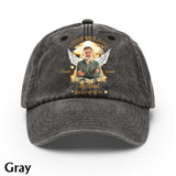 I Never Walk Alone - Personalized Memorial Washed Denim Cap