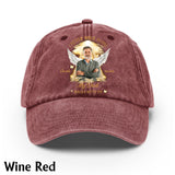 I Never Walk Alone - Personalized Memorial Washed Denim Cap