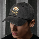 I Never Walk Alone - Personalized Memorial Washed Denim Cap